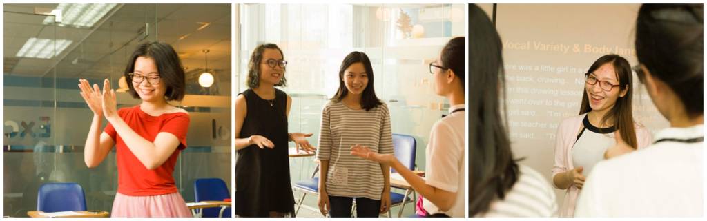 Ảnh lớp học public speaking của Trang Tran - Learning Designer 